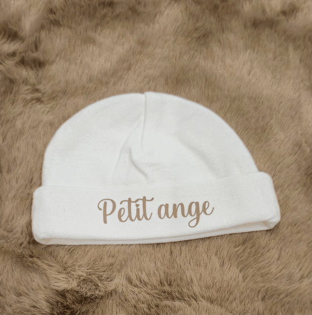 Bonnet de naissance "Petit ange"